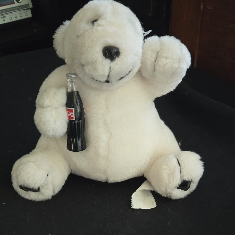Coca-Cola Plush Bear with Classic Bottle